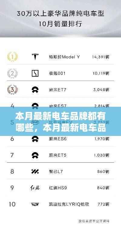 本月新品牌电车探索指南,全面解读最新品牌电车,助您选购心仪车型