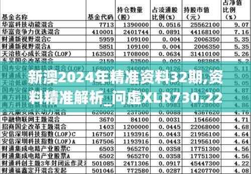 新澳2024年精准资料32期,资料精准解析_问虚XLR730.22