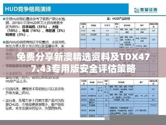 免费分享新澳精选资料及TDX477.43专用版安全评估策略