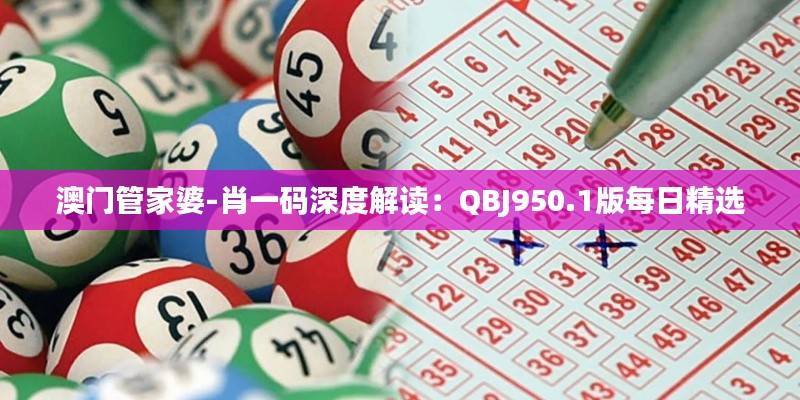澳门管家婆-肖一码深度解读：QBJ950.1版每日精选