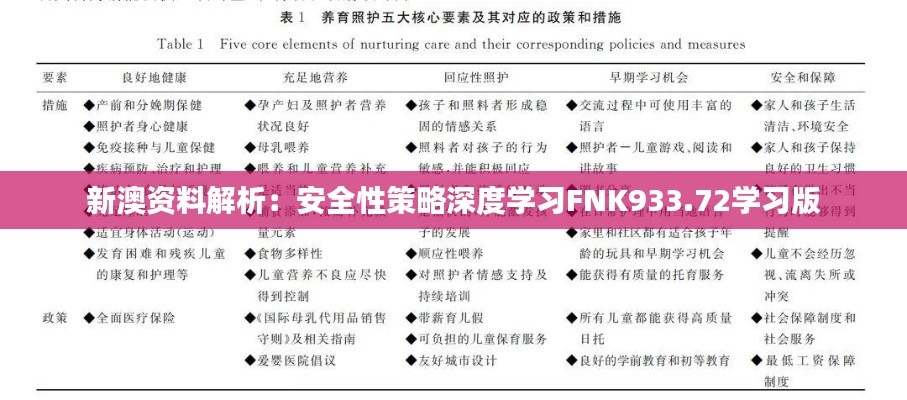 新澳资料解析:安全性策略深度学习FNK933.72学习版