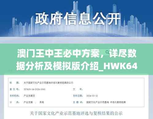 澳门王中王必中方案，详尽数据分析及模拟版介绍_HWK646.62