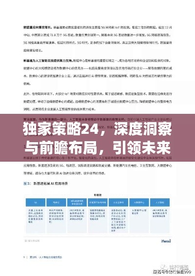 独家策略24，深度洞察与前瞻布局，引领未来之路新方向