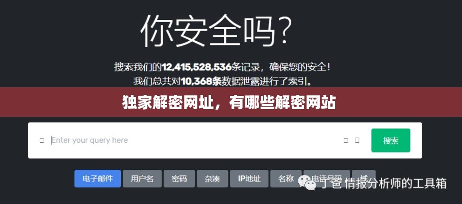 独家解密网址，有哪些解密网站 